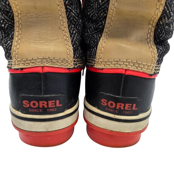 Sorel Tofino Waterproof Faux Leather & Fur Lace Up Boots Size 8 - Picture 8 of 10